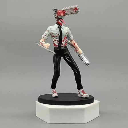 19cm Chainsaw Man Denji Anime Figur Power/Denji Action Figur Chainsaw Man Denji Figurin Vuxen Samlarobjekt Modell Docka Leksak Gåva C 19cm Ingen 