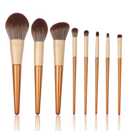 8 stk. Makeup Børster Makeup Værktøj Foundation Børste Løs Pudder Børste Concealer Øjenskygge Blush Børste Makeup Værktøj