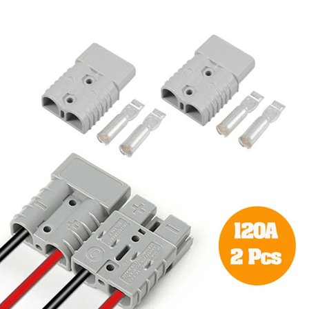 600V 120A Elektrisk batteriladekontakt for Anderson-plugg Gaffeltruck Batteriladeplugg Batterikontakt 2 stk