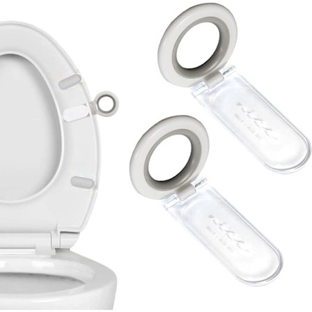 2 kpl WC-istuimen nostin, WC-kannen nostin, Vältä WC-istuimen koskettamista Kahvanostin Kylpyhuonetarvikkeet, Käytännöllisempi, Hygienisempi, 