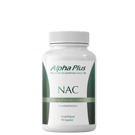 Alpha Plus NAC 500 mg 90 kapslar