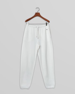 GANT - Joggebukse med shield-logo til dame eggshell