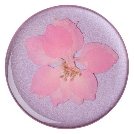 POPSOCKETS Grip with Stand Function Premium - Pressed Flower Delphinium