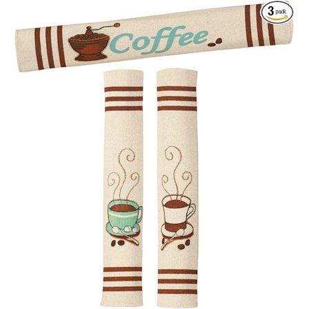 Kaffemaskin Handtagsskydd - Set om 3 Ivory