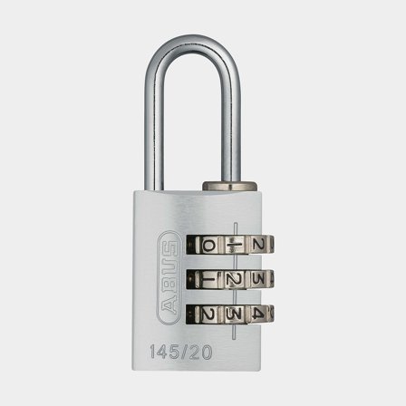 Candado con combinación ABUS 145/20, Ø3 mm, plata