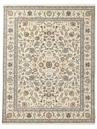 241X308 Tapis D'orient Naïn Indo Jaune/Orange (Laine, Inde)