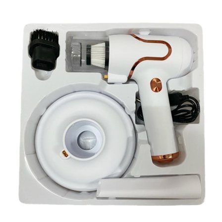 Bærbar støvsuger til mider - Ledningsfri, let håndholdt støvsuger til mider til hjem, madras og bil - Hvid