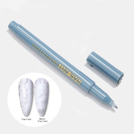 Nail Art Graffiti Penna Abstrakta Linjer SILVER