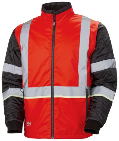 Helly Hansen Workwear UC-ME 73185_169 Vinterjacka varsel, röd/svart Varsel, Röd/Svart, Kläder
