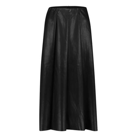 Simple Mike pu-strech Rok , Zwart , Dames , Maat: S Midirokken