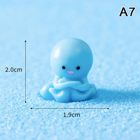 Mini Ocean Figurine Resin Prydnader e Marint Liv Sjödjur T
