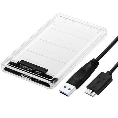 Nadole 2,5 Tums HDD SSD SATA Hårddiskenhet 7mm 9,5mm med Avtagbar USB 3.0 Kabel