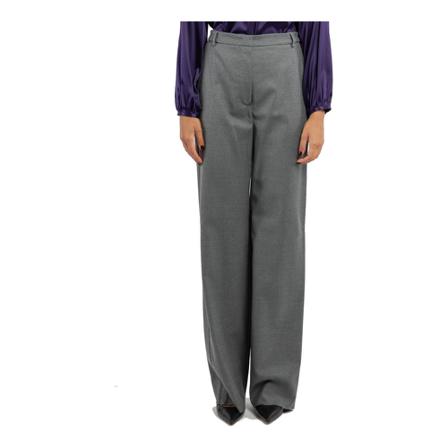 Max Mara Wide Byxor grå, Dam Byxor, Dam, Storlek: S