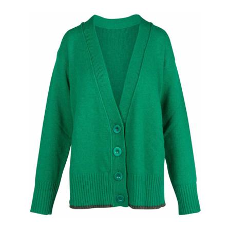 Maliparmi, Cardigans Groen, Dames, Maat:S,Viscose