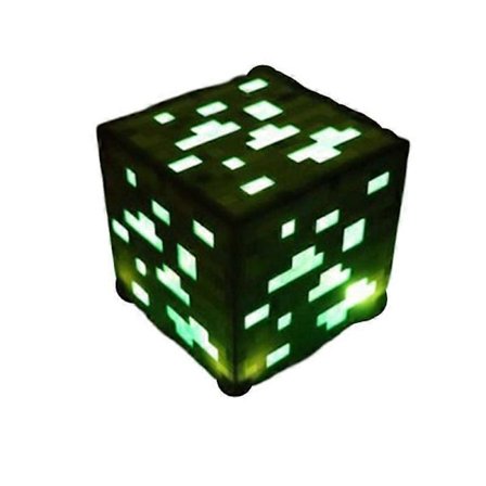 Minecraft Spill Nattlys Gruvearbeider Nattlampe Leke Oppladbar Lommelykt Kvadratisk Skrivebordslampe