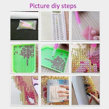 Kreativ DIY 5D Diamantmaleri Korssting Broderi