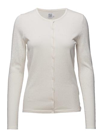 A8661, Milasz R-Neck Cardigan Strikkegenser Cardigan Creme Saint Tropez