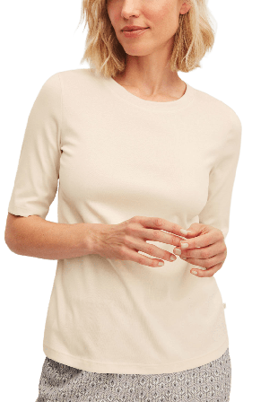 Calida Favourites Arts T-shirt Linnen Dam Vit L