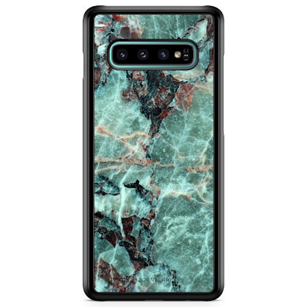 Bjornberry Skal Samsung Galaxy S10 Plus - Grön Marmor