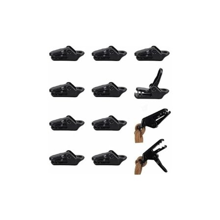 LMLY 50 st klämmor presenning klämmor tält klämmor plast klämmor plast tält presenning klämmor tält snäpp camping baldakin klämma svarta klämmor