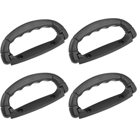 Sorte 4 stk - Plastikhåndtag til kuffert 12,5 cm