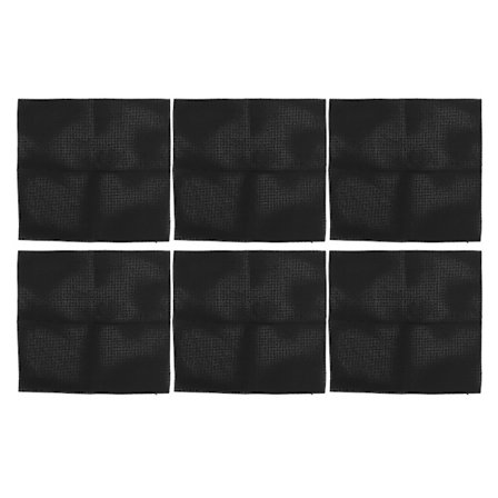 6 stk. CrossStitch klud vævet mesh 11CT M gitter 3 tråd tråd klud DIY tæppe værktøj sort (027)