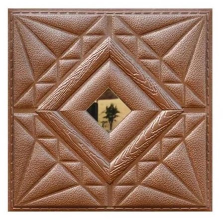 2ST självhäftande väggklistermärke 3D tapet BRUN DESIGN B