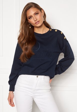 JDY Louisiana L/S Button Sweat Sky Captain Klær
