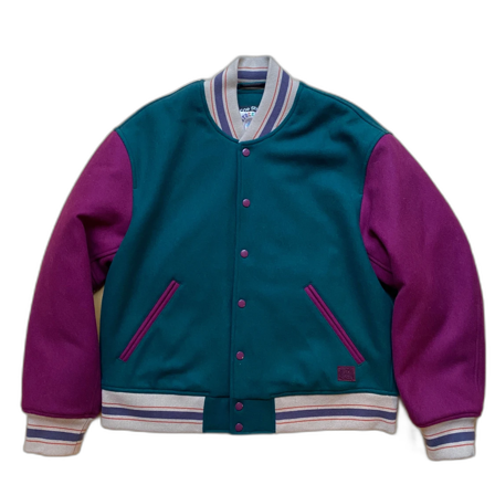 Grön och lila bomberjacka från Acne Studios