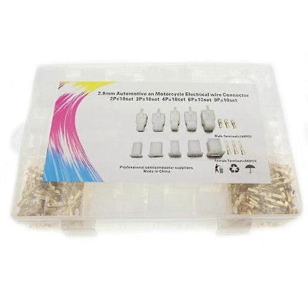 580 st 2/3/4/6/9-polig Motorcykel Bil Elektrisk Kabel Terminal Hane Hona Kabelkontakt Pl