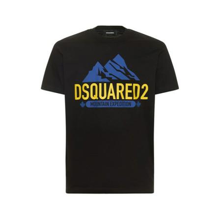 Dsquared2 T-shirt 900 , Zwart , Heren , Maat: XL