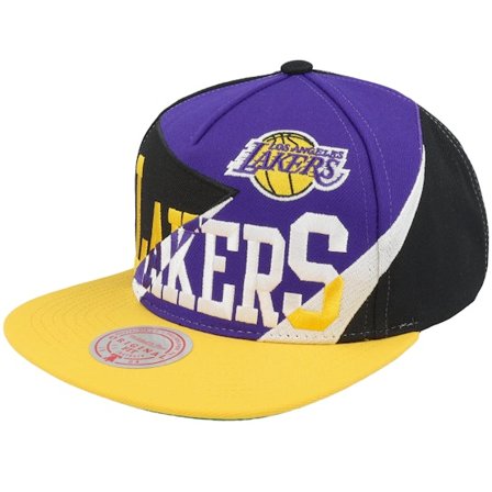 Mitchell & Ness - Negro snapback Gorra - Los Angeles Lakers Multiply Black/Purple Snapback @ Hatstore
