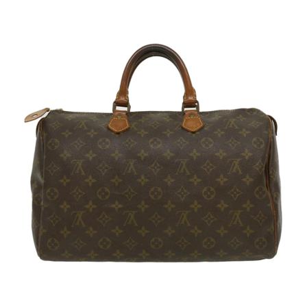 Louis Vuitton Vintage, Pre-owned Speedy 35 Monogram Handbag Bruin, Dames, Maat:ONE Size