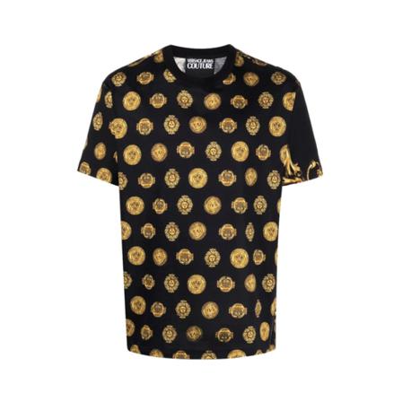 Versace Jeans Couture, T-shirt Zwart, Heren, Maat:M