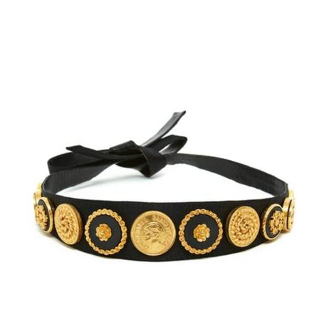 Chanel Vintage, pre-owned Necklace Zwart, Dames, Maat:ONE Size,leer