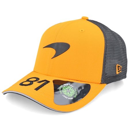 New Era - Motor Laranja trucker Boné - McLaren F1 25 Piastri 9SEVENTY Papaya Orange/Grey Trucker @ Hatstore