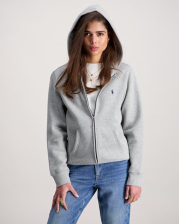 Polo Ralph Lauren Fleece Zip Hoodie Grå Huvtröjor/Hoodies Tjej - Kids Brand Store