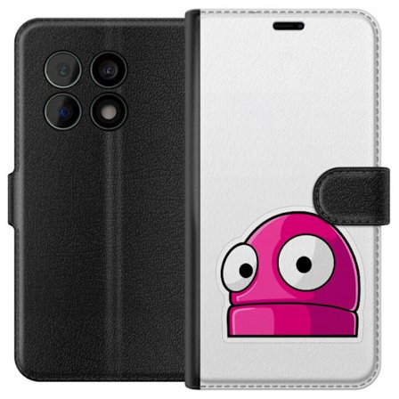 Kompatibel Tegnebogsetui til OnePlus OnePlus 10 Pro Rosa tegneseriefigur med store øjne i legende og humoristisk stil