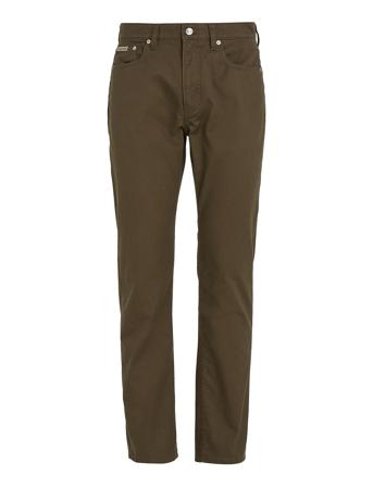Straight Cotton Twill Pant Bottoms Jeans Regular Khaki Green Calvin Klein Jeans