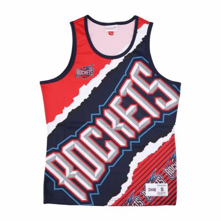 Mitchell & Ness basketball tank top nba jumbotron 2.0 mesh tank harwood classics houroc , Rood , Heren , Maat: L