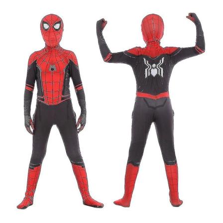 Hämähäkkimies-haalari Spiderman Cosplay -asu Halloween aikuisille / lapsi-c CNMR 130cm