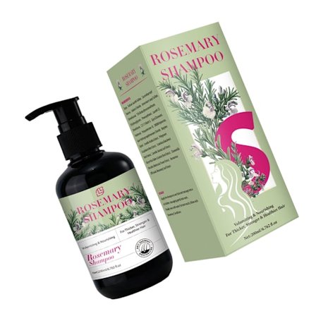 200 ml sjampo mot hårtap Rosmarinsjampo Fremmer hårvekst Skånsom rensende sjampo Nærende