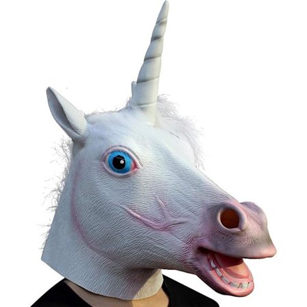 Halloween Kostymdjur Huvud Latex Mask Unicorn Mask