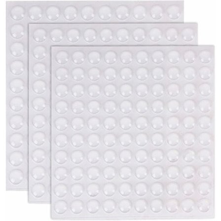 Lyddempende skapdørbeskyttelse, klare myke lukkende ripefrie sklisikre selvklebende gummiputer, møbelstoppere for glatt og ren