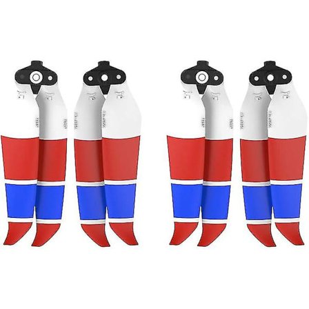 Air 2S Propel Lav Støj Propel Foldbar 7238F Propel til DJI Mavic Air 2/Air 2S Drone Tilbehør (Rød Blå Hvid 4 stk)