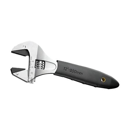 Spärrnyckel Justerbar Självåtdragande Multifunktion Stor Öppning Badrumsnyckel 12 Tum