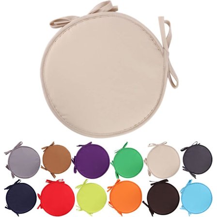 Farverige indendørs/udendørs stol hynder runde sædehynder have terrasse hjem hynder - diameter 30cm, havemøbel hynde betræk, runde sæde have pa