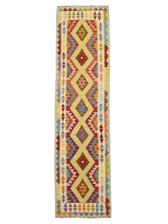 Oriental Kilim Afghan Old Style Rug 80X294 Runner Wool, Afghanistan