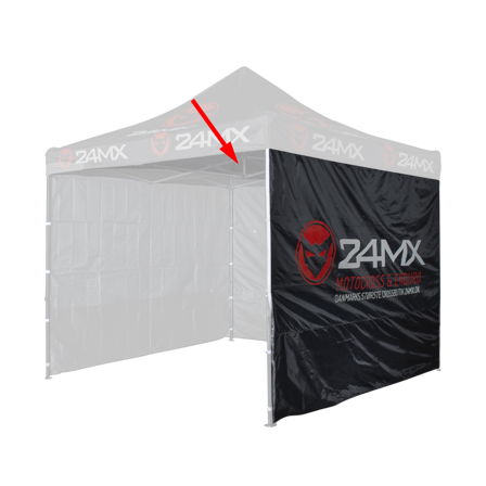 Perete Lateral Cort 24MX Negru