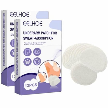 24x Svettskydd Antiperspirant Underarm Armpit Guard Sheet Shield Fresh Engångs